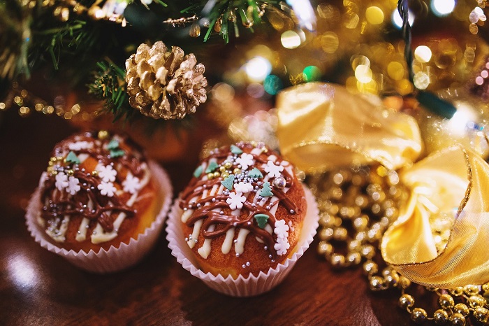 クリスマスカップケーキ